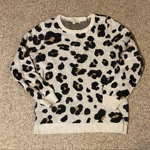 Loft Leopard Knit Sweater